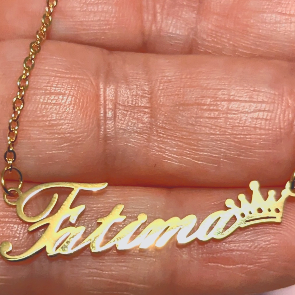 Fatima name necklace